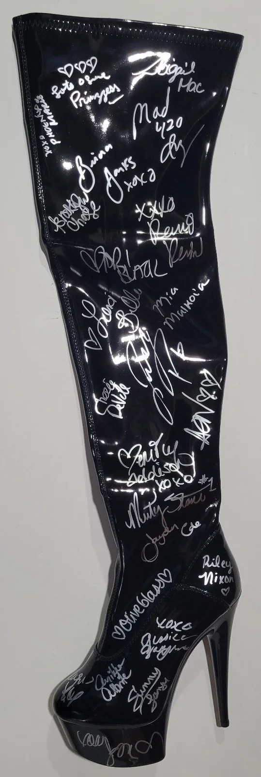 Katie Morgan — PORN STAR Signed Stripper Boot RILEY REID Adriana Chechik JESSICA JAYMES +41 COA
