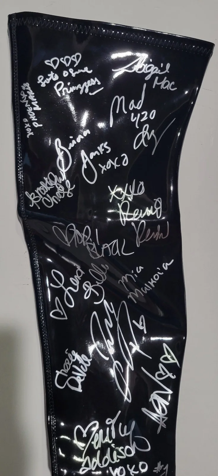 Katie Morgan — PORN STAR Signed Stripper Boot RILEY REID Adriana Chechik JESSICA JAYMES +41 COA, изображение 3