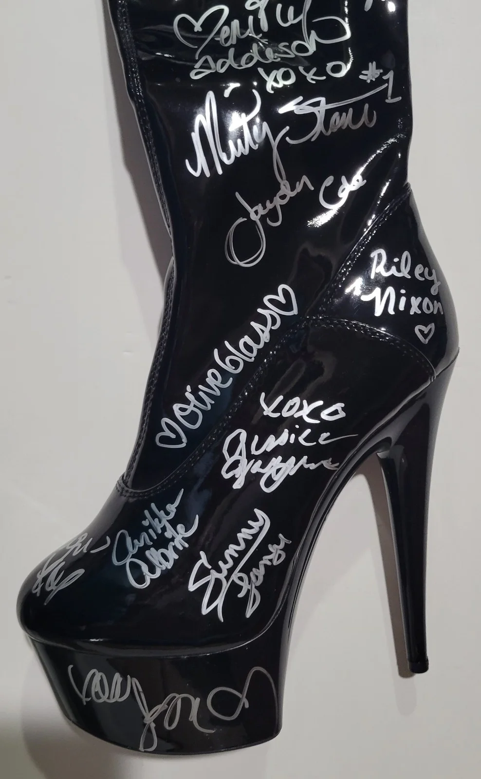 Katie Morgan — PORN STAR Signed Stripper Boot RILEY REID Adriana Chechik JESSICA JAYMES +41 COA, изображение 4