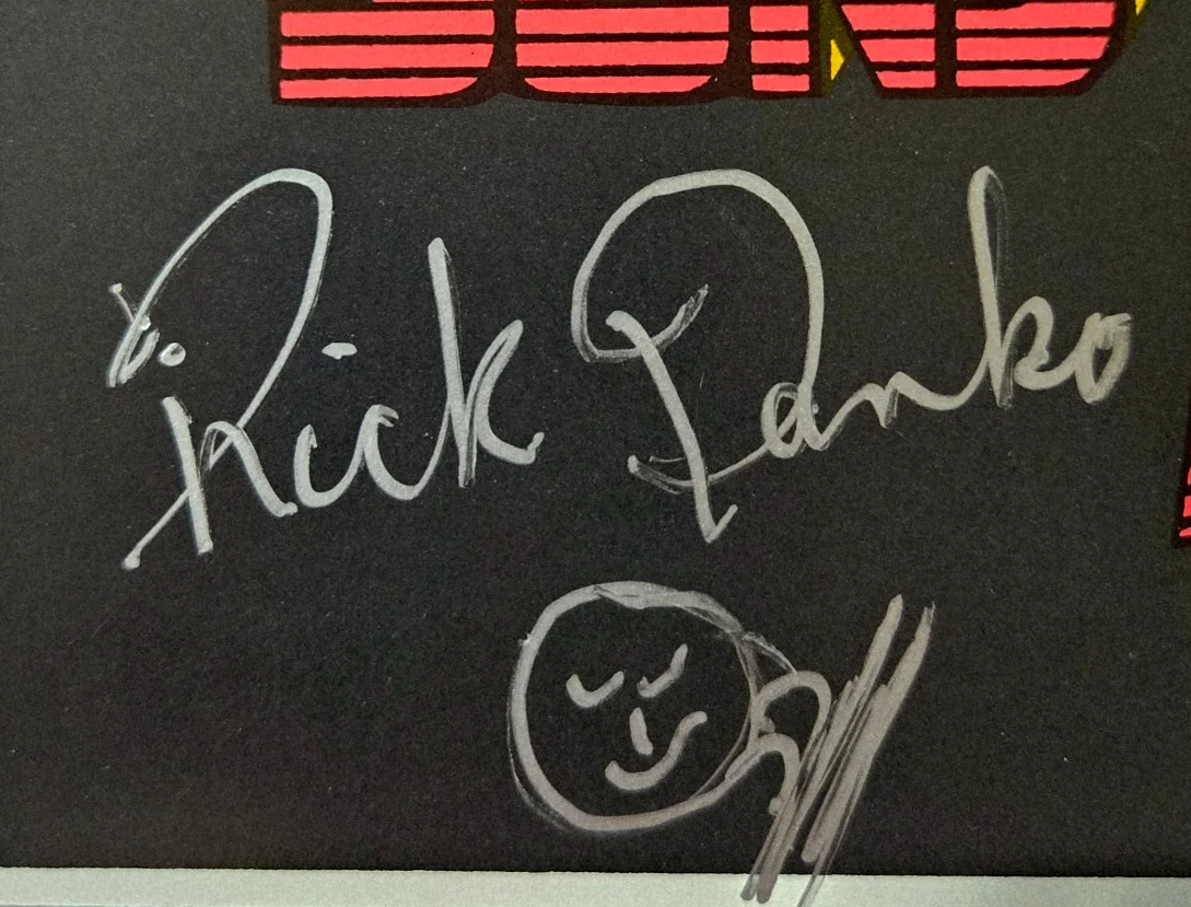 TWICE SIGNED The BAND BG 169 OP1 1969 Winterland Tuten & Rick Danko AOR Poster, изображение 2