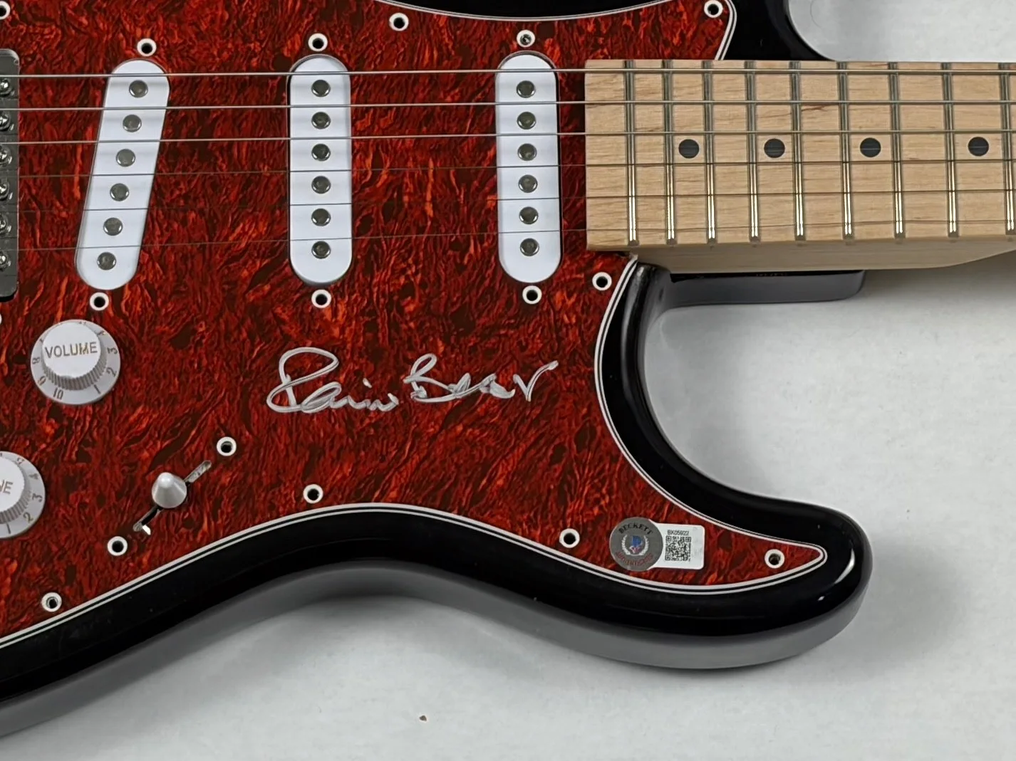 Pete Best The Beatles Signed Autograph Electric Guitar 1st Drummer Beckett COA, image 4