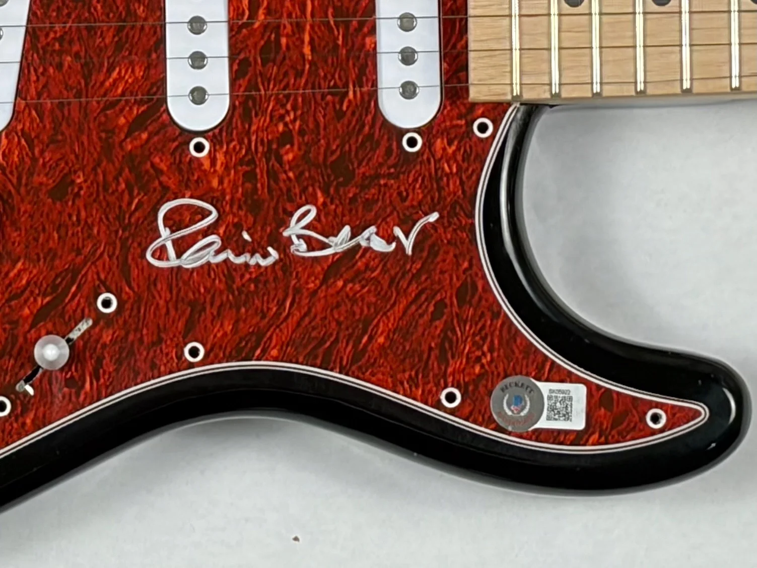 Pete Best The Beatles Signed Autograph Electric Guitar 1st Drummer Beckett COA, image 5