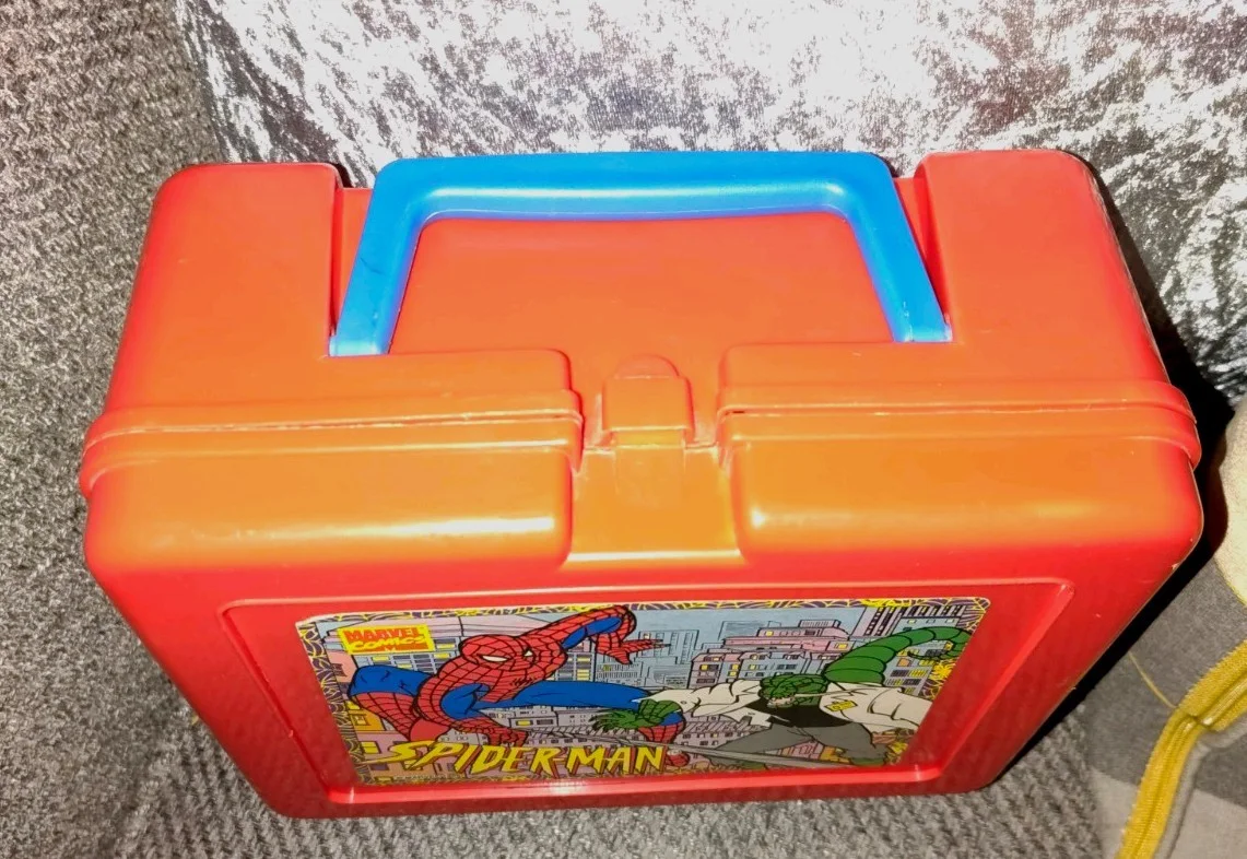 Spiderman Red Lunchbox From Bluebird Toys - 1995 - 1981, image 3