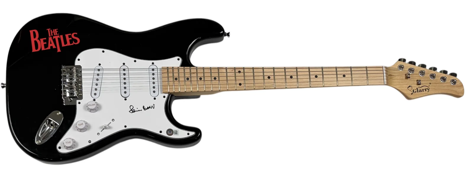Pete Best The Beatles Signed Autograph Electric Guitar Fifth Beatle Beckett COA, image 2