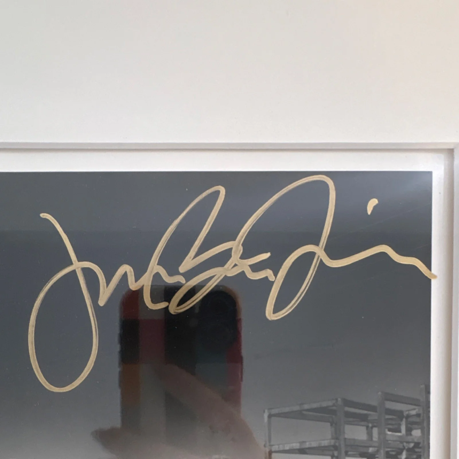 Bon Jovi Framed Signed Black & White Photograph, Gold Signature, image 3