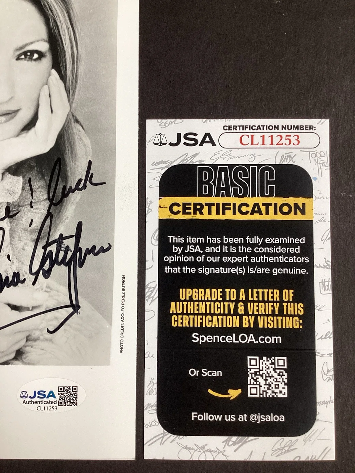 Gloria Estefan Signed Photo 5x8 Music Conga Singer Promo Autograph JSA, image 3