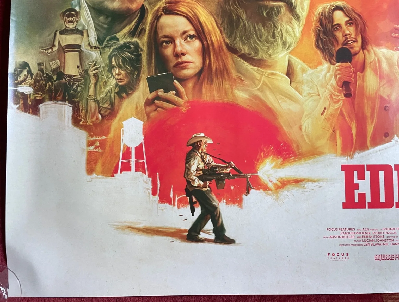 EDDINGTON (2025) Original UK Quad Movie Poster Pedro Pascal Emma Stone, image 4