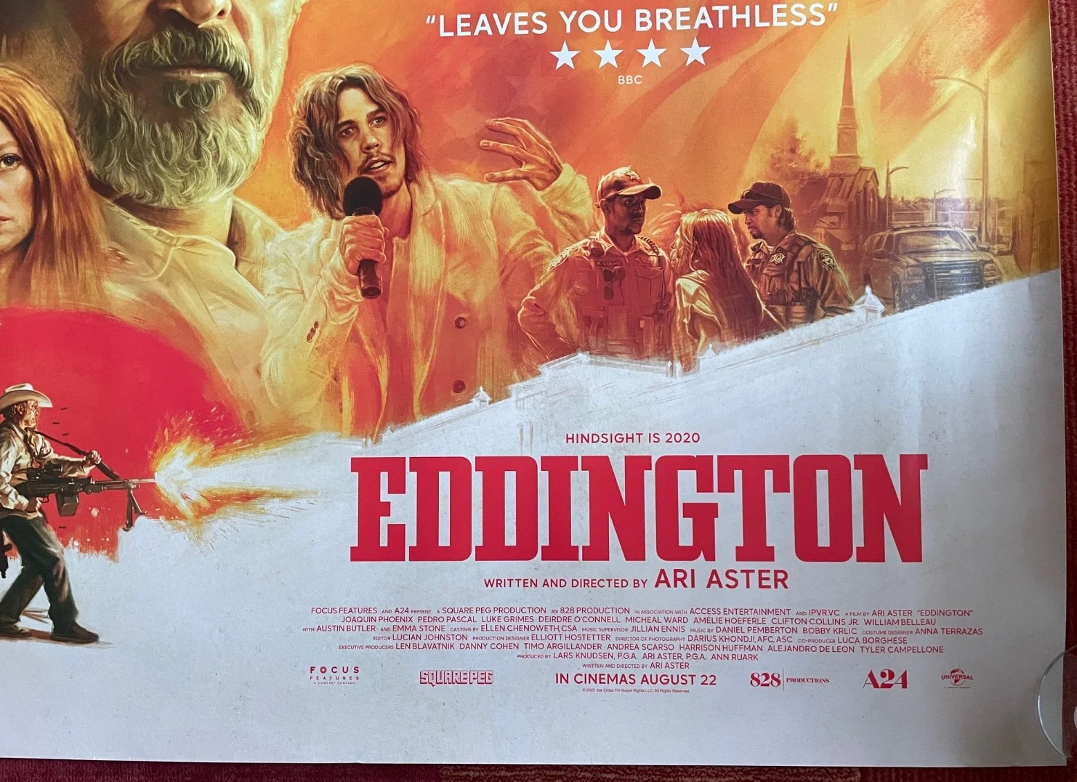 EDDINGTON (2025) Original UK Quad Movie Poster Pedro Pascal Emma Stone, image 5