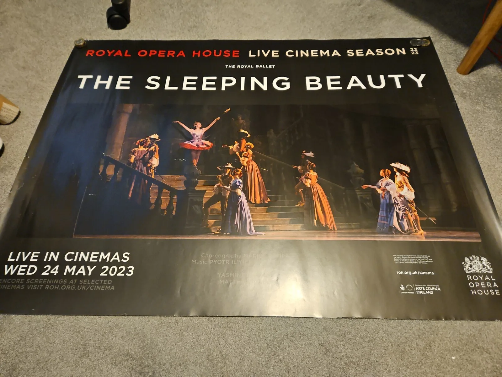 Royal Opera House The Sleeping Beauty 2023 Original UK Cinema Quad Poster [A]., изображение 2