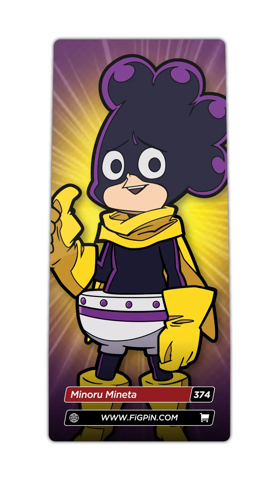 FiGPiN Minoru Mineta (0374) My Hero Academia (LE 1500) 3-Inch Enamel Pin, изображение 2