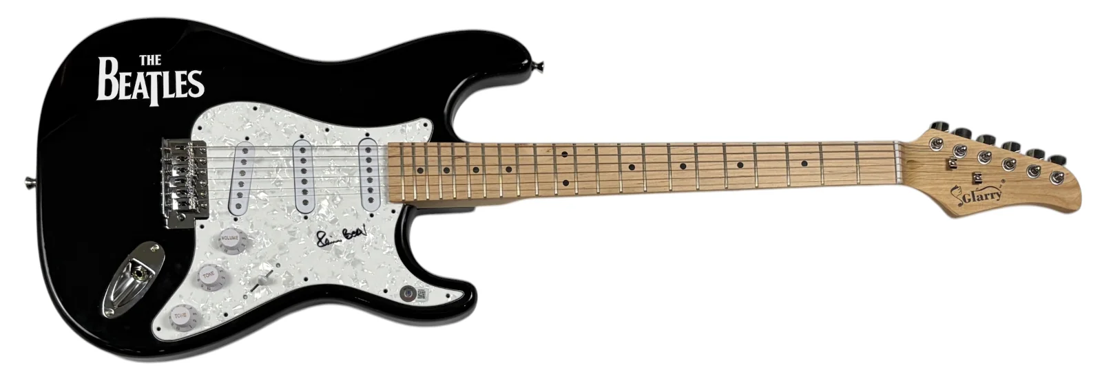 Pete Best The Beatles Signed Autograph Electric Guitar Fifth Beatle Beckett COA, image 2