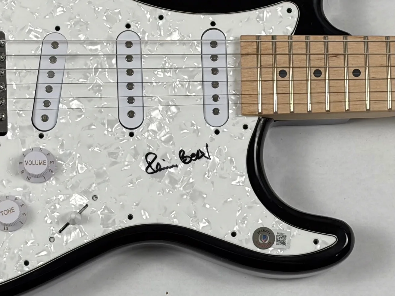 Pete Best The Beatles Signed Autograph Electric Guitar Fifth Beatle Beckett COA, image 4