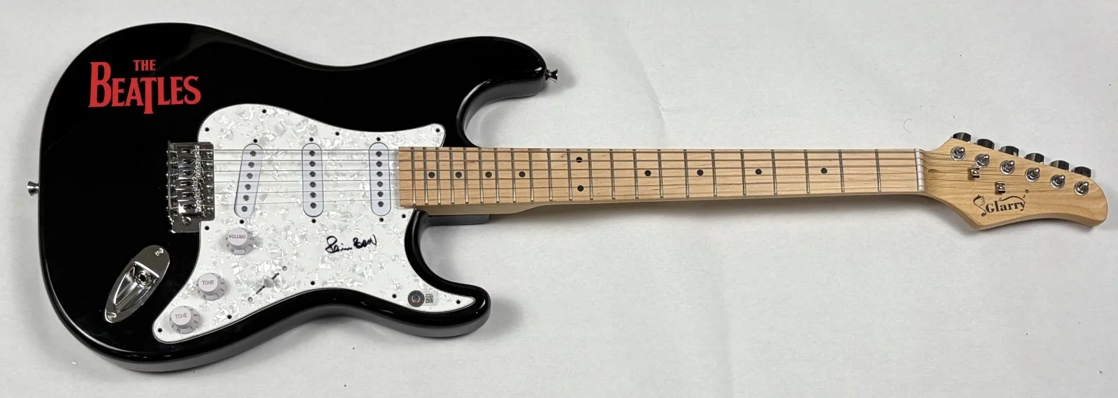 Pete Best Signed The Beatles Electric Guitar Autograph 1st Drummer Beckett COA, image 3