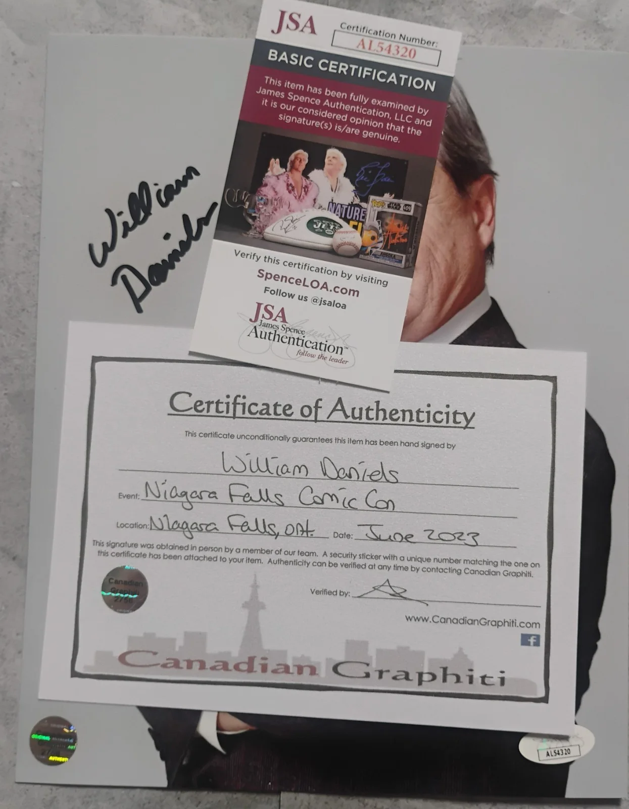 William Daniels Hand Signed Autograph 8x10 Photo JSA COA - US TARIFFS, image 4