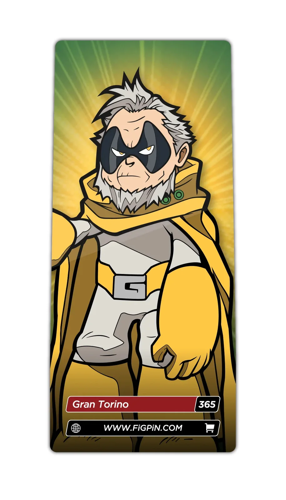 FiGPiN Gran Torino (0365) My Hero Academia (LE 1512) 3-Inch Enamel Pin, изображение 2