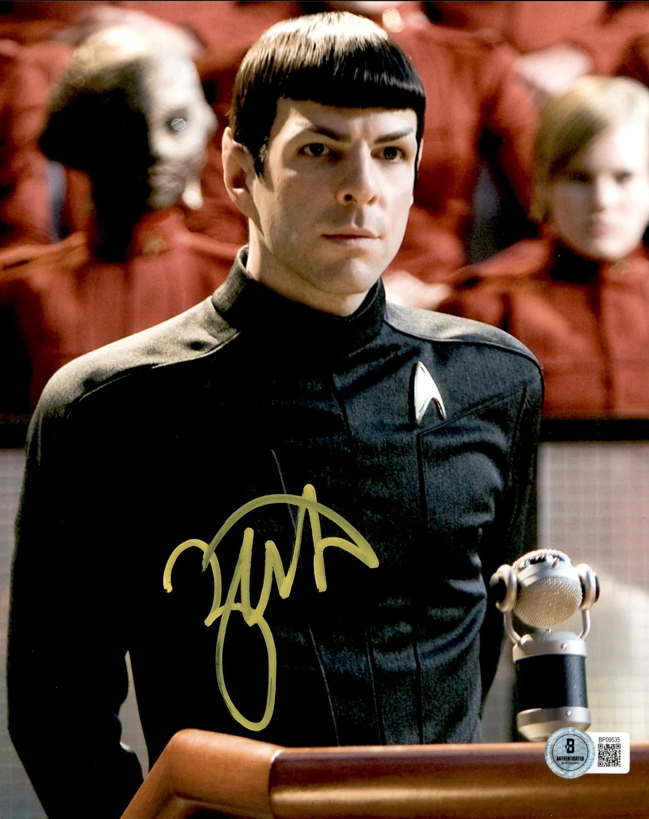 Zachary Quinto — Zachary Quinto Signed Star Trek Spock 8x10 Photo #1 Beckett COA