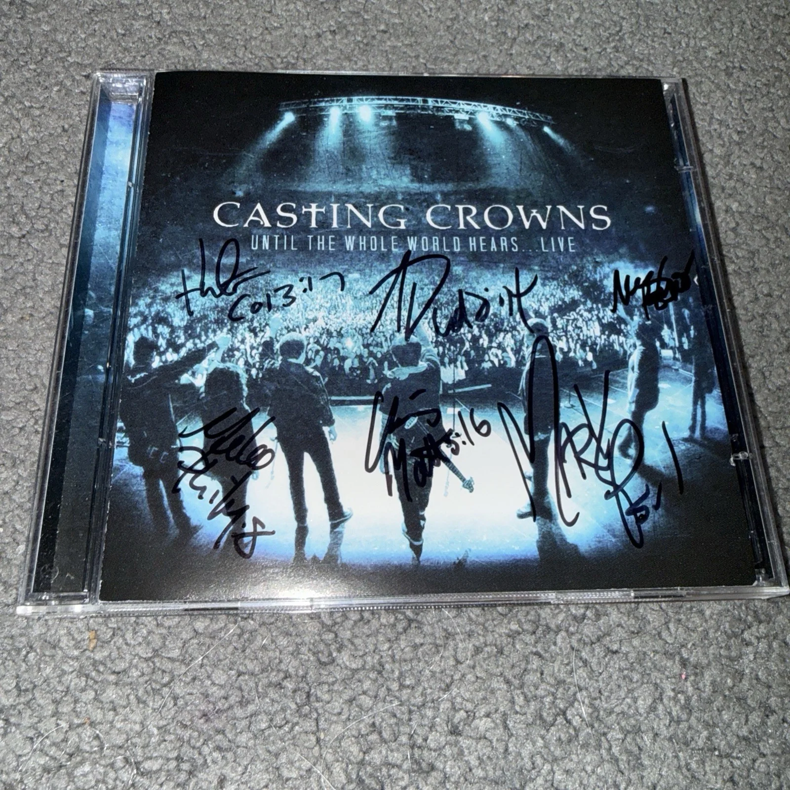 Casting Crowns Live AUTOGRAPH SIGNED CD Until The Whole World Hears CCM, image 2