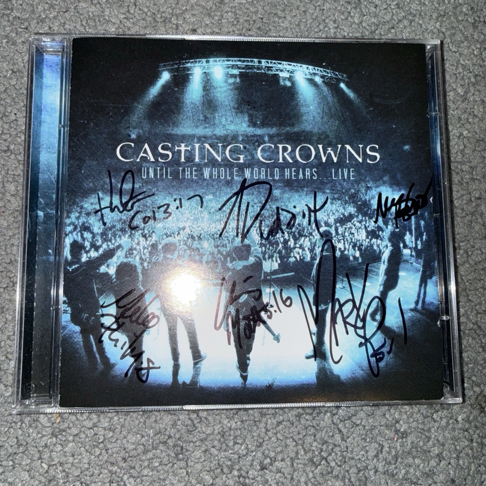 Casting Crowns Live AUTOGRAPH SIGNED CD Until The Whole World Hears CCM, image 3