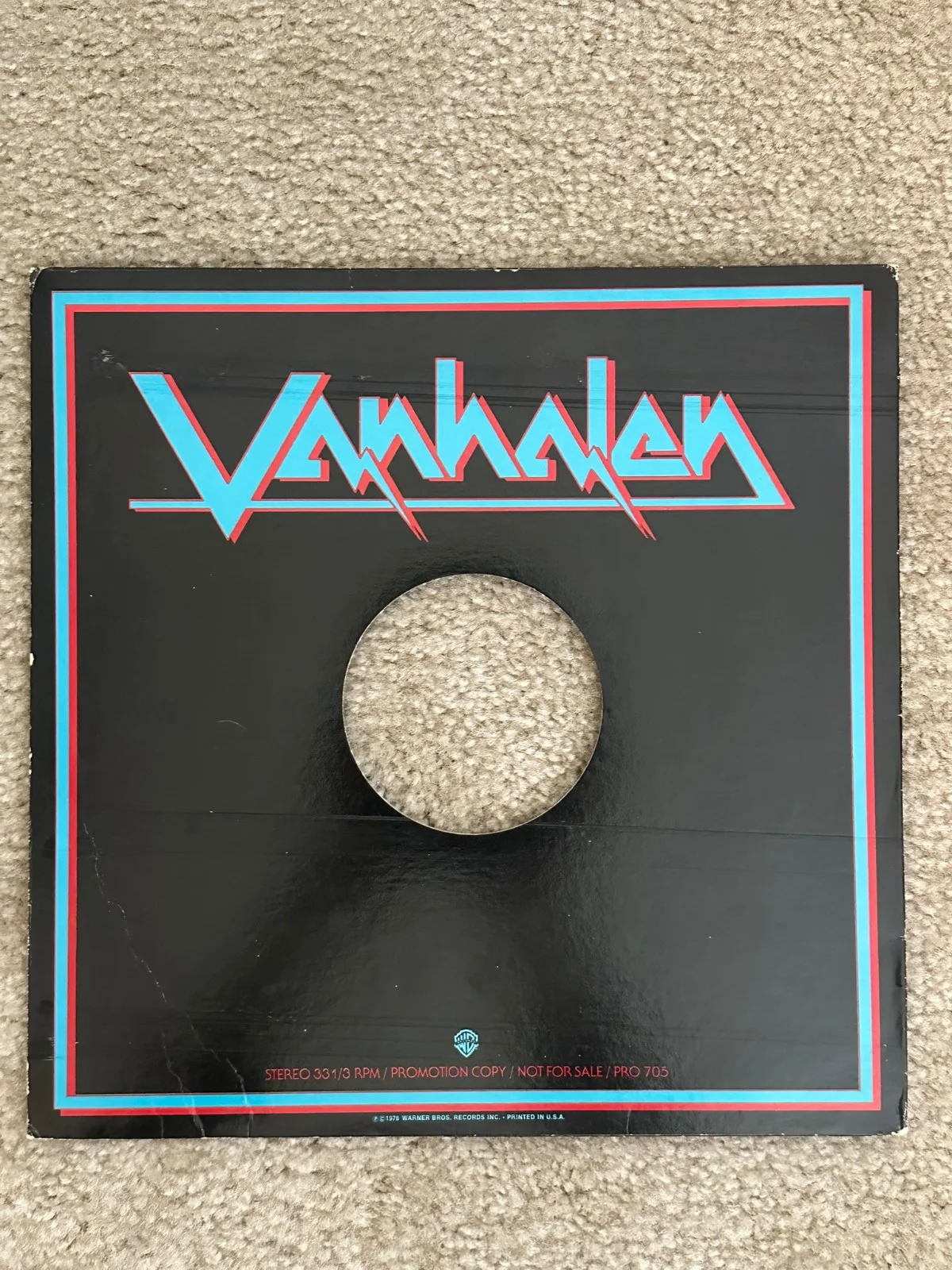 Eddie Van Halen Signed Autographed Album Sleeve - Beckett LOA, image 4