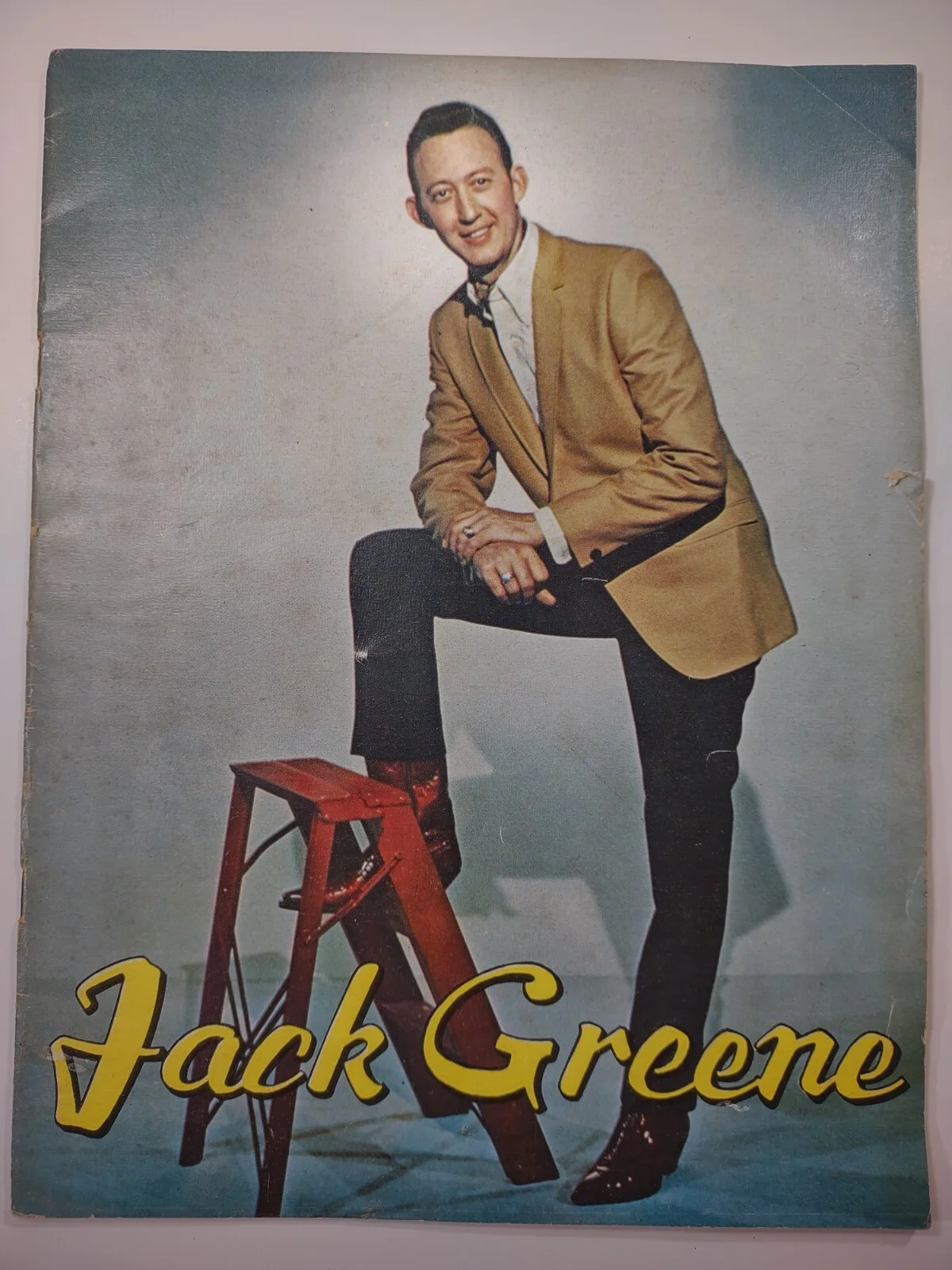 Autographed Jack Greene Promo Book Country Western Music Promotional Signed, изображение 2
