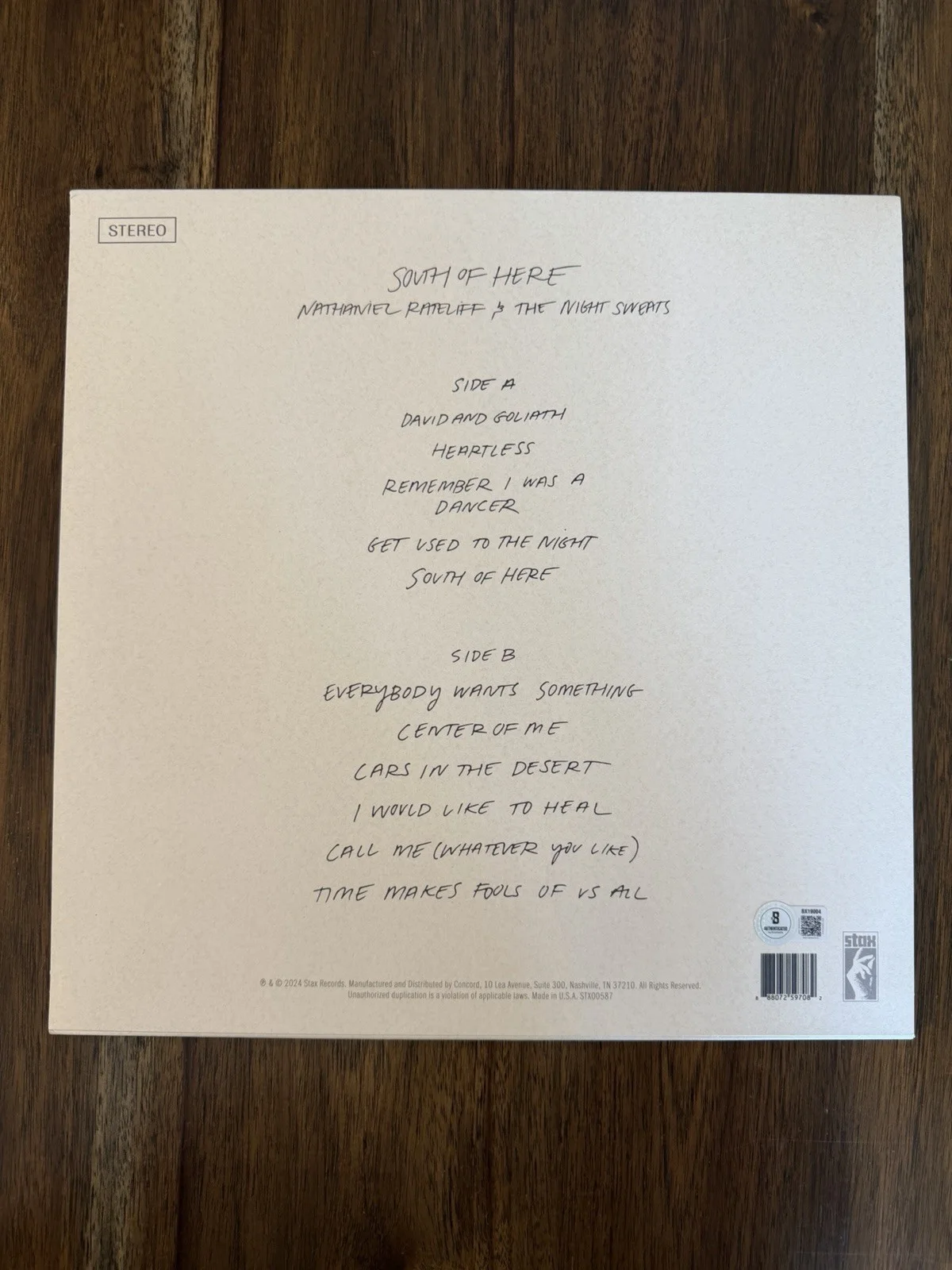 ‘Nathaniel Rateliff & The Night Sweats’ Signed Vinyl Album South Of Here Beckett, изображение 2