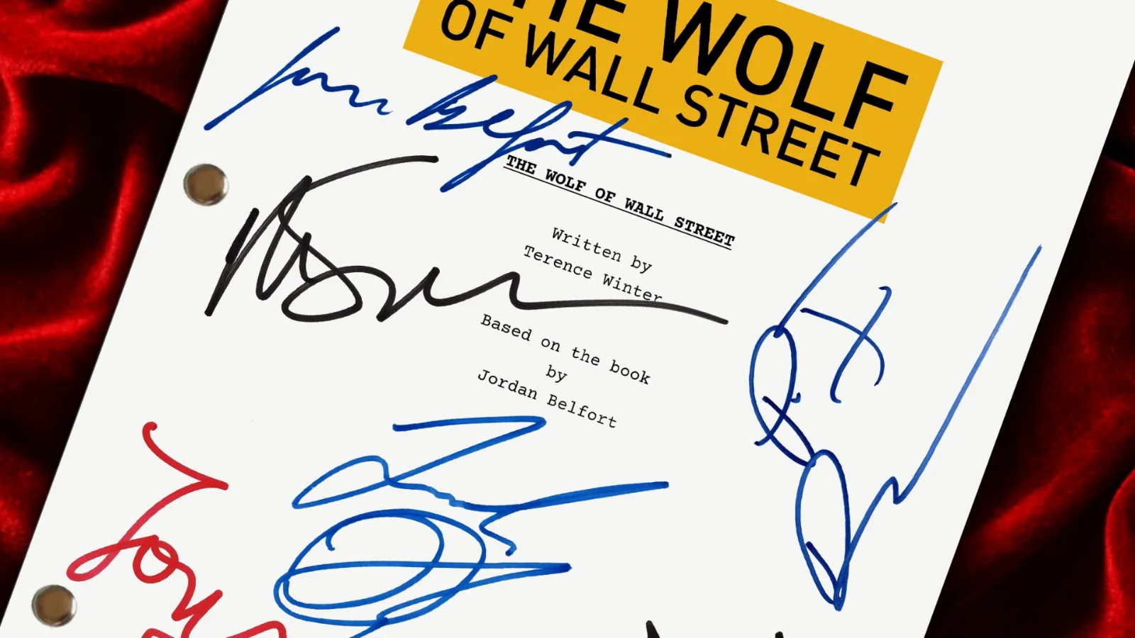 WOLF, WALL STREET, Signed Movie Script & Cast Autographs Reproduction Screenplay, image 3