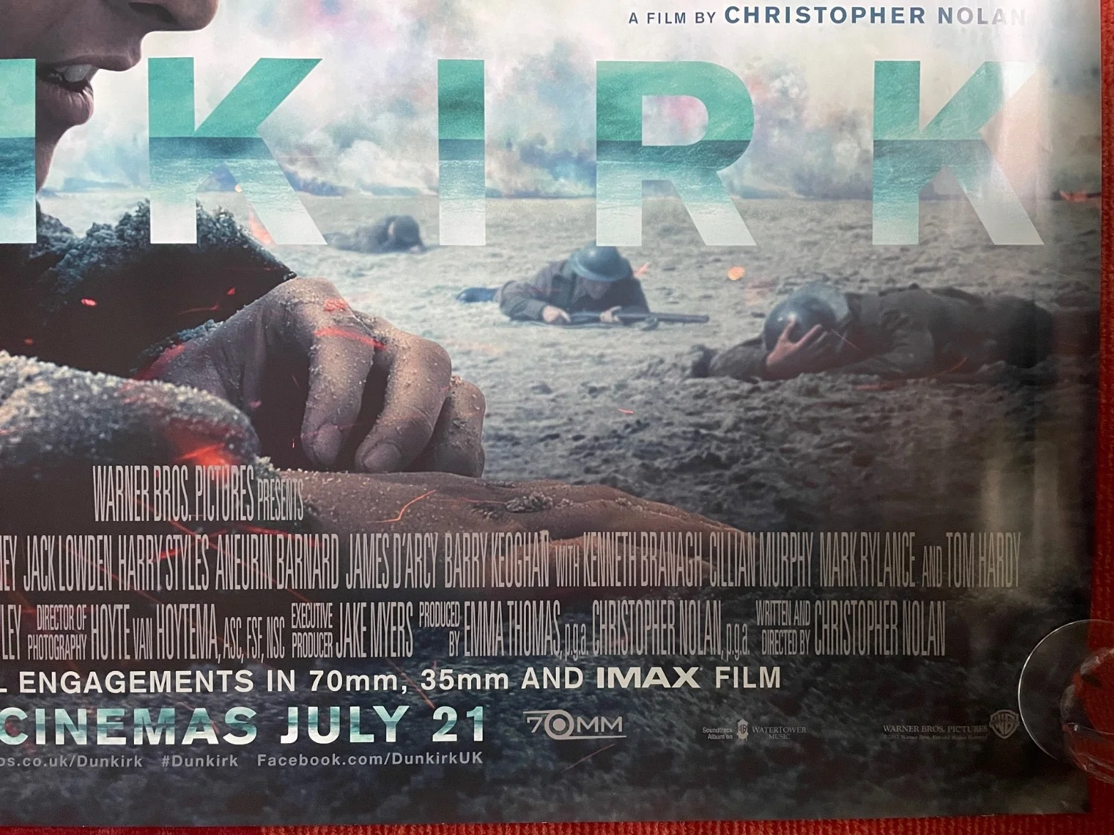 DUNKIRK (2017) Original UK Quad Movie Poster Version 2 Christopher Nolan, image 5