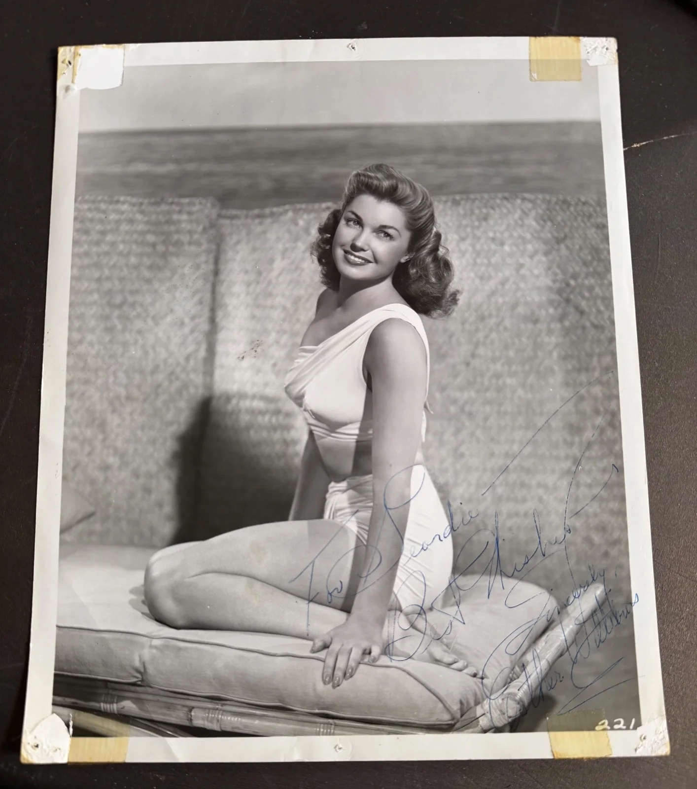Esther Williams — Esther Williams Signed 8x10 MGM Studio Photo Clarence Bull Early to Wed Vintage