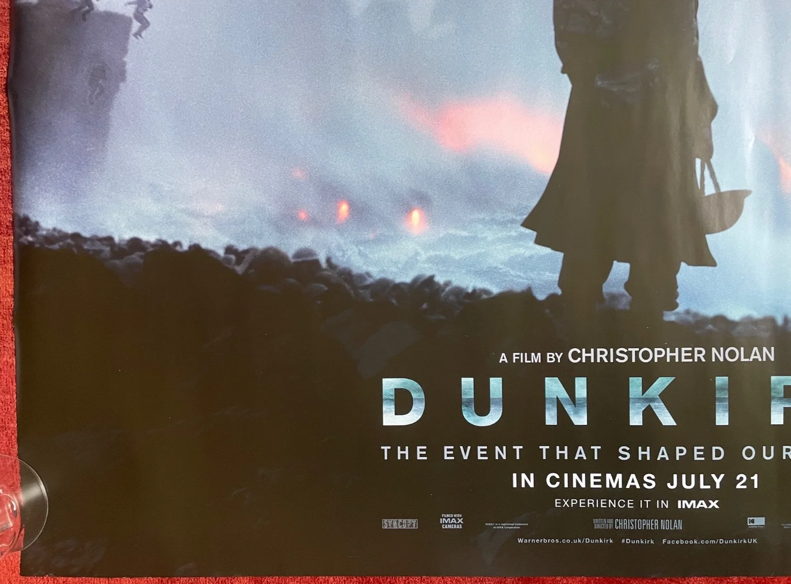 DUNKIRK (2017) Original UK Quad Movie Poster Version 1 Christopher Nolan, image 4