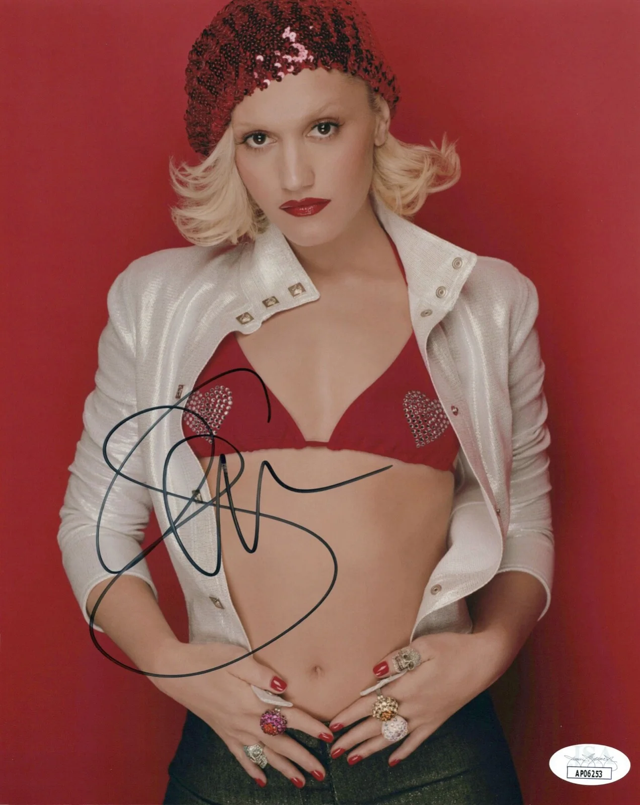GWEN STEFANI — Gwen Stefani signed 8x10 Photo "NO DOUBT" EXACT PROOF Autograph SEXY Hot JSA COA, изображение 5