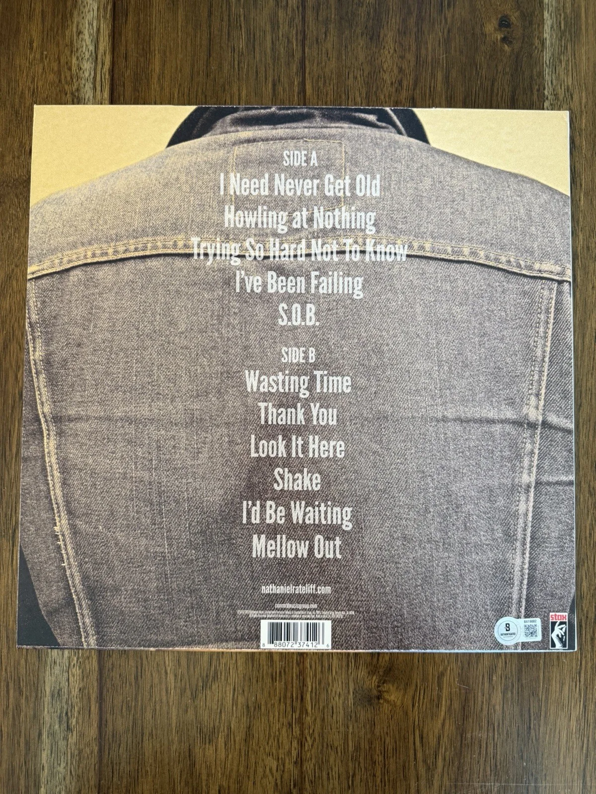 ‘Nathaniel Rateliff & The Night Sweats’ Signed Vinyl Album ‘Self Titled’ Beckett, изображение 2