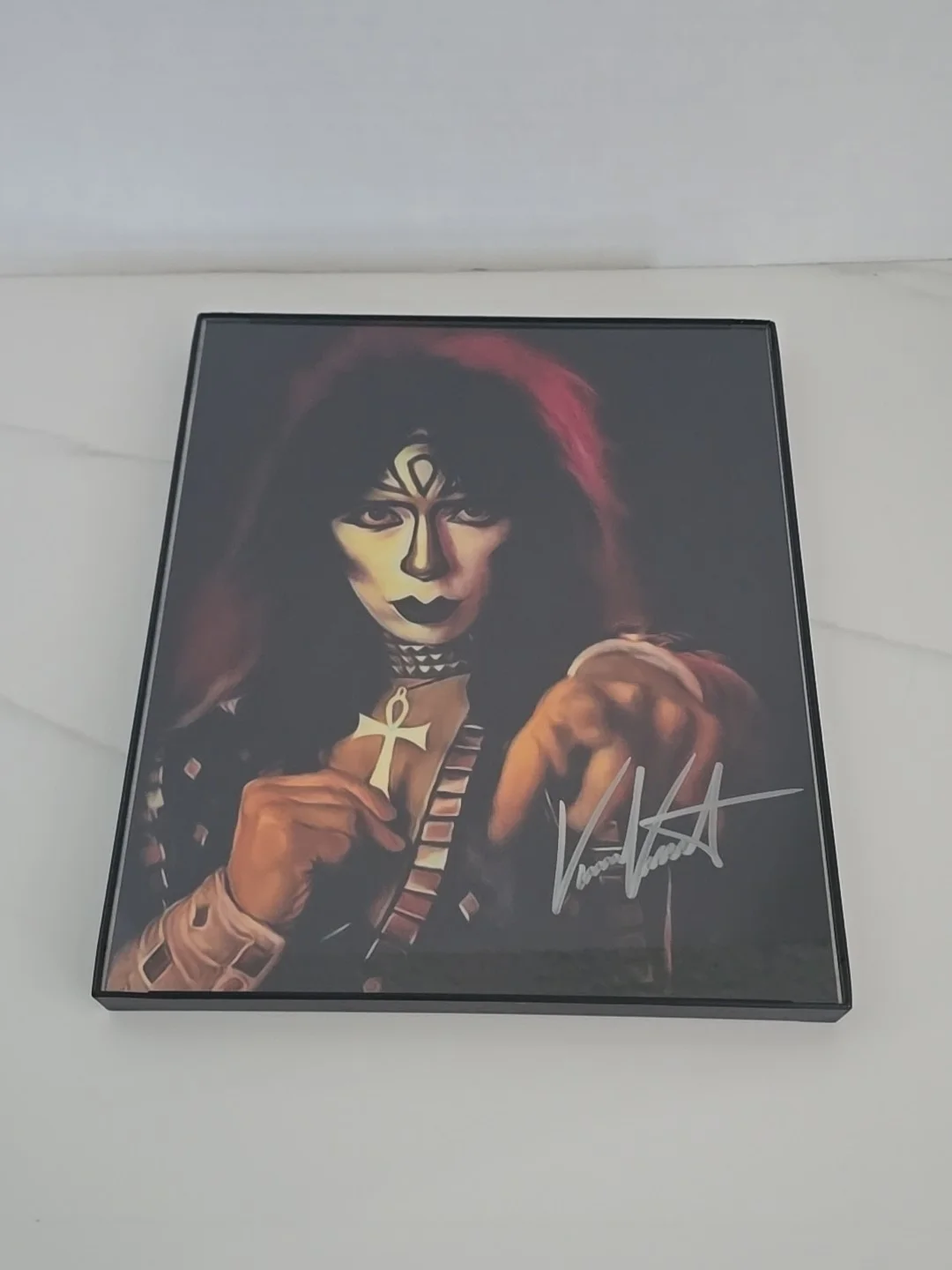 🔥 Vinnie Vincent KISS Autographed Signed 8X10 w/Letter of Authenticity VINTAGE, image 2
