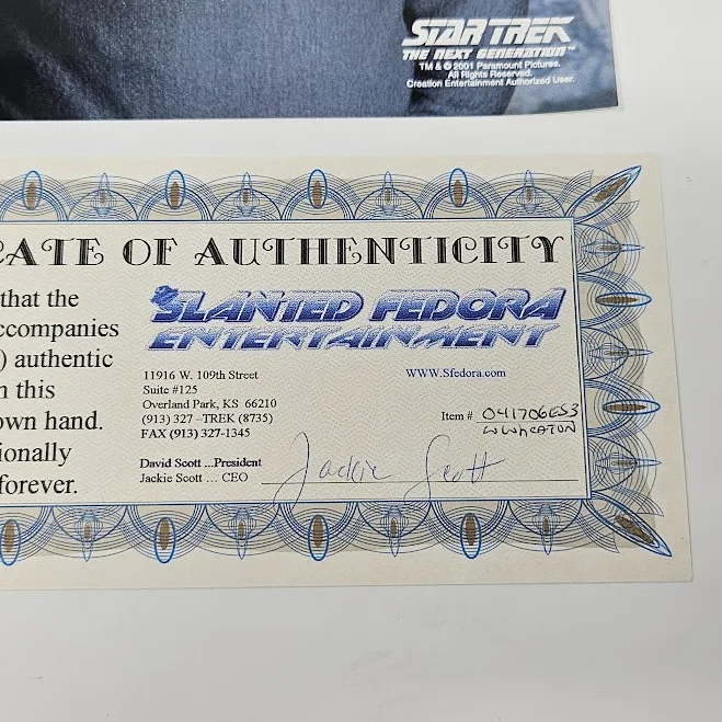 Wil Wheaton — STAR TREK The Next Generation Wesley Crusher Autograph Signed Wil Wheaton w/ COA, изображение 2