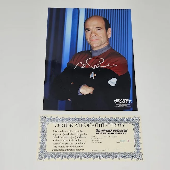 Robert Picardo — Star Trek Voyager The Doctor Signed by Robert Picardo 8x10 Autograph w/ COA