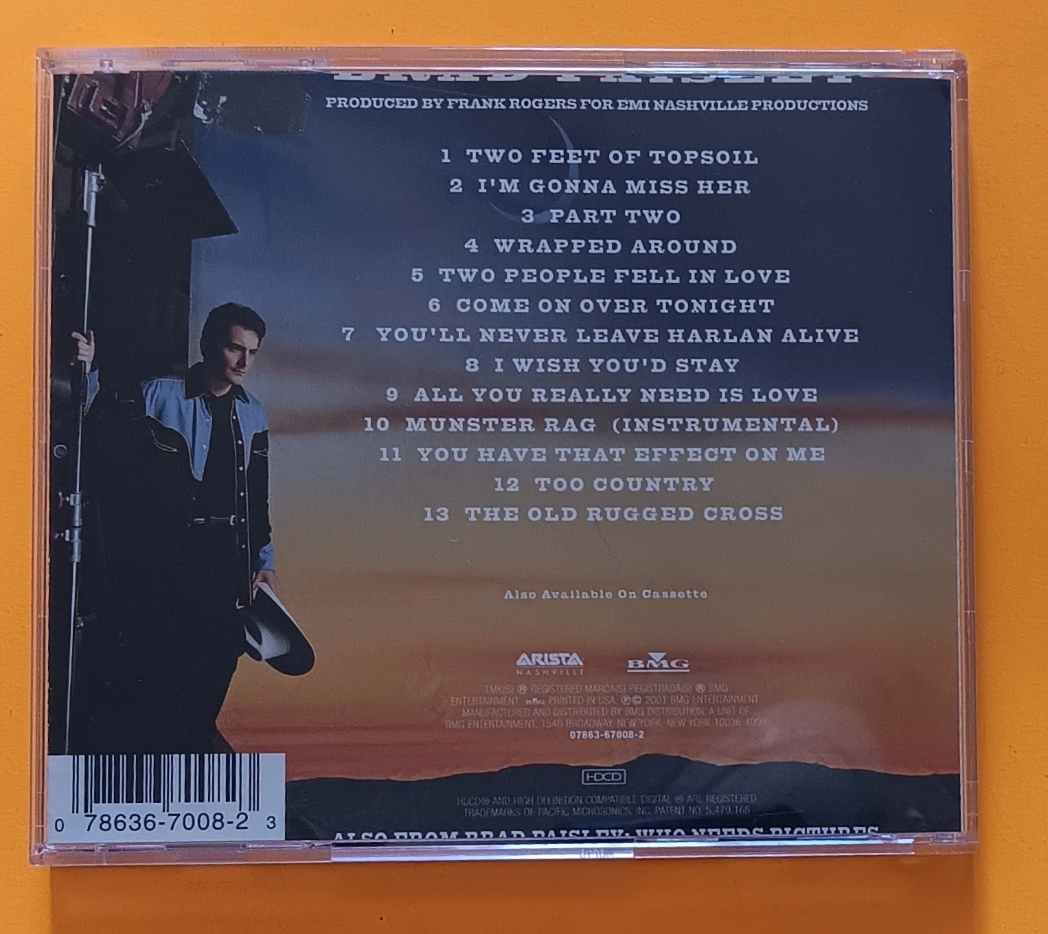 Brad Paisley Part II 2001 Autographed CD, image 3