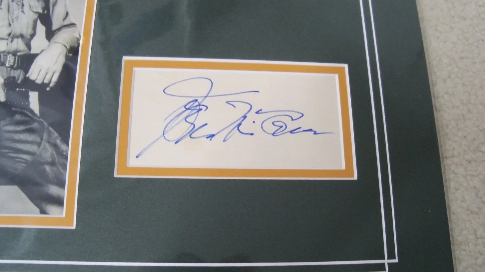 Joe McCrea, Dean Stockwell — Cattle Drive signed cards with photo COA matted Joel McCrea Dean Stockwell, изображение 2