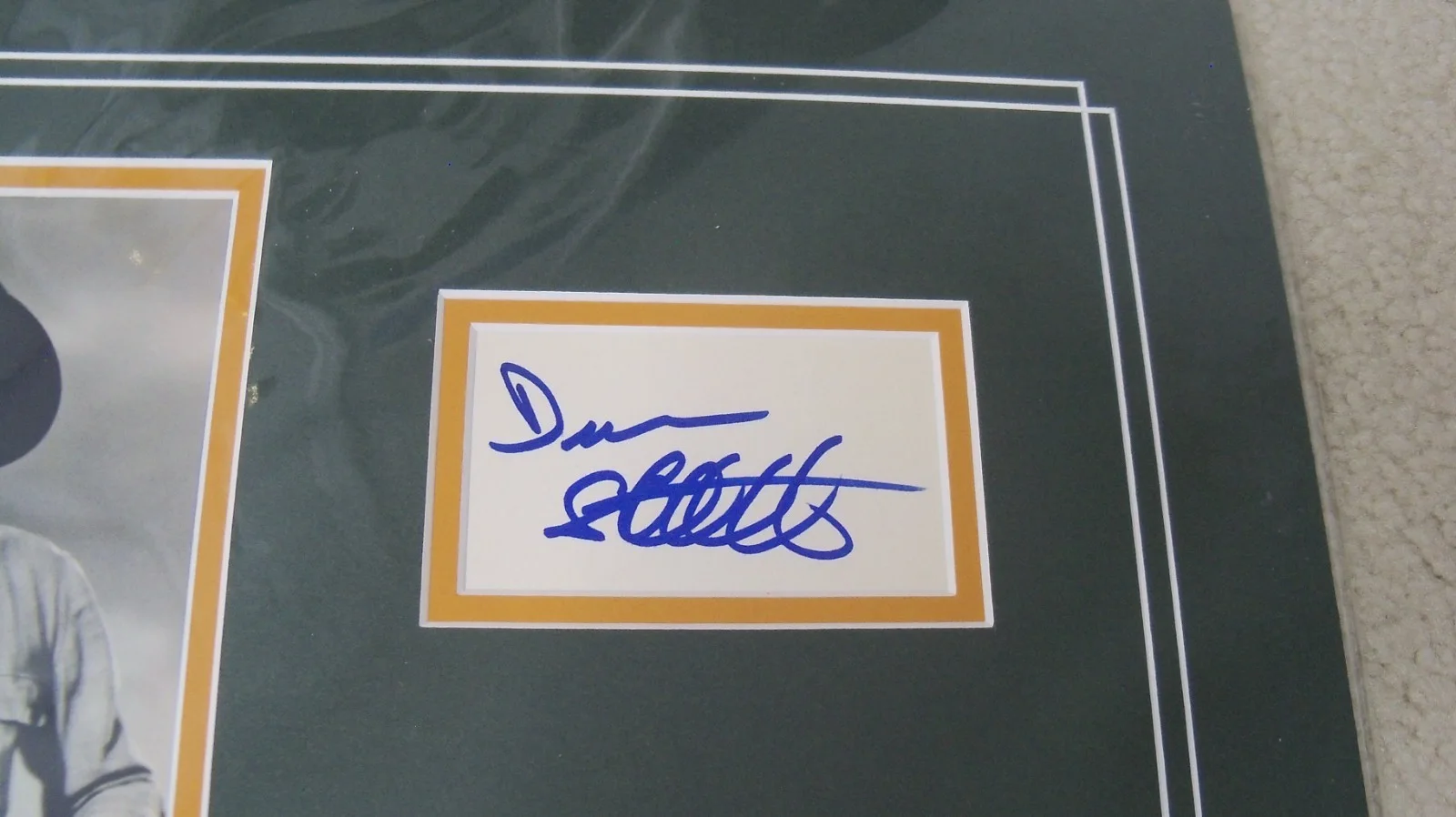 Joe McCrea, Dean Stockwell — Cattle Drive signed cards with photo COA matted Joel McCrea Dean Stockwell, изображение 3