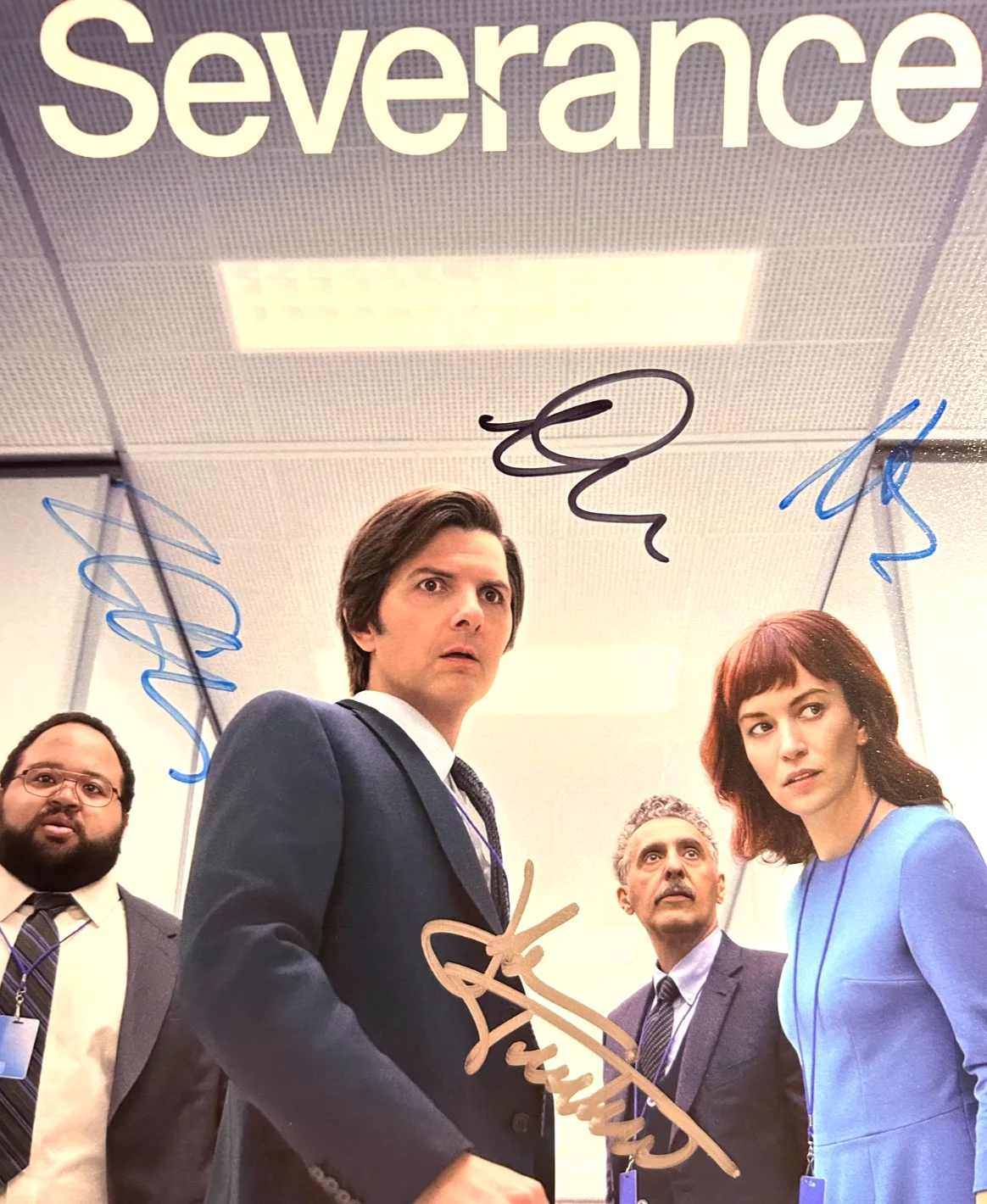 Adam Scott, John Turturro — SEVERANCE: Cast Signed 8x10" Authentic Original Autographs GENUINE w/COA, image 3