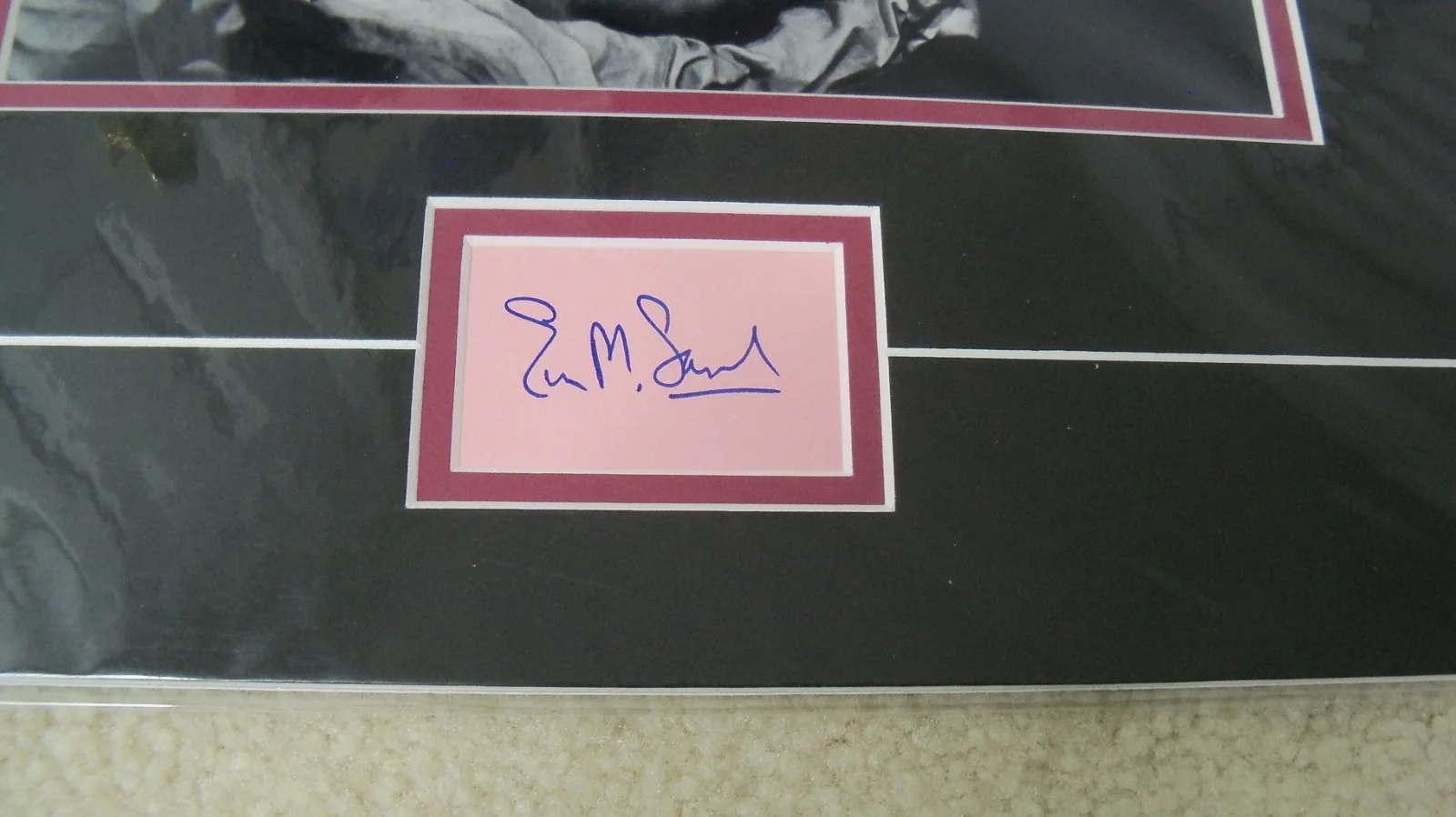 Eva Marie Saint — Eva Marie Saint signed card with photo COA matted On The Waterfront, изображение 2