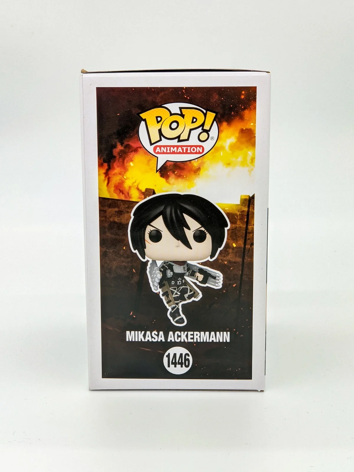 Trina Nishimura — Trina Nishimura Attack on Titan Mikasa #1446 Signed Funko Pop JSA Certified Auto, изображение 4