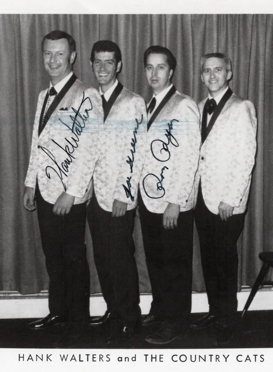 Photo Hank Walters The Country Cats Autographed Promo 1960s Country Band, изображение 3