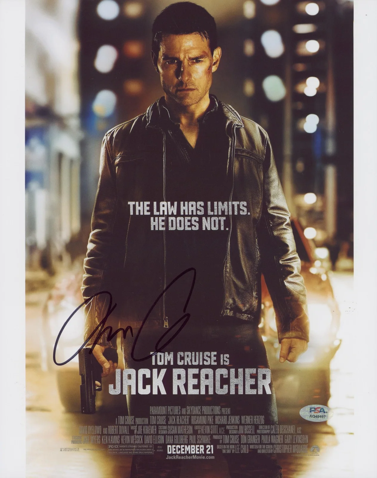 Christopher McQuarrie — Christopher McQuarrie Jack Reacher Authentic Signed 11x14 Photo PSA/DNA #AQ49497