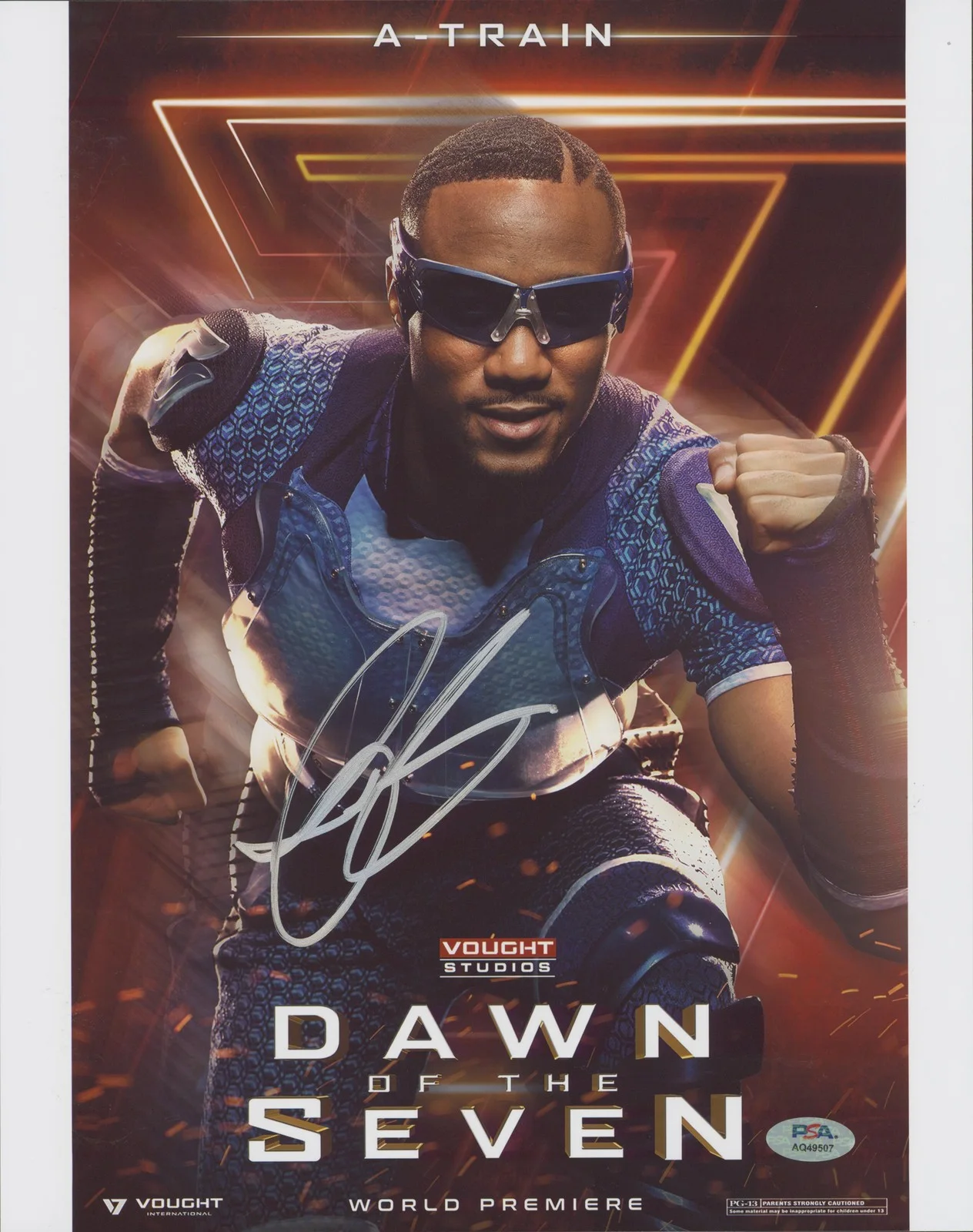 Jessie T. Usher — Jessie T. Usher The Boys Authentic Signed 11x14 Vertical Photo PSA/DNA #AQ49507