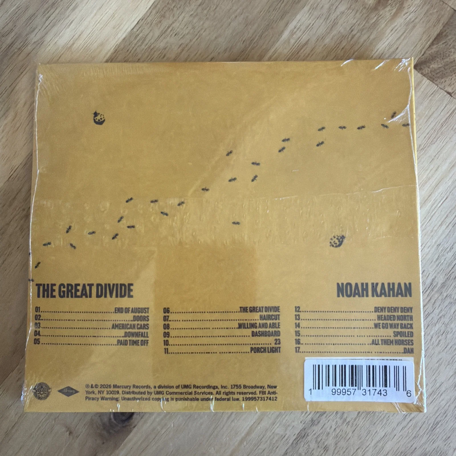 Noah Kahan - The Great Divide SIGNED CD - Autographed Insert BRAND NEW IN HAND, image 2
