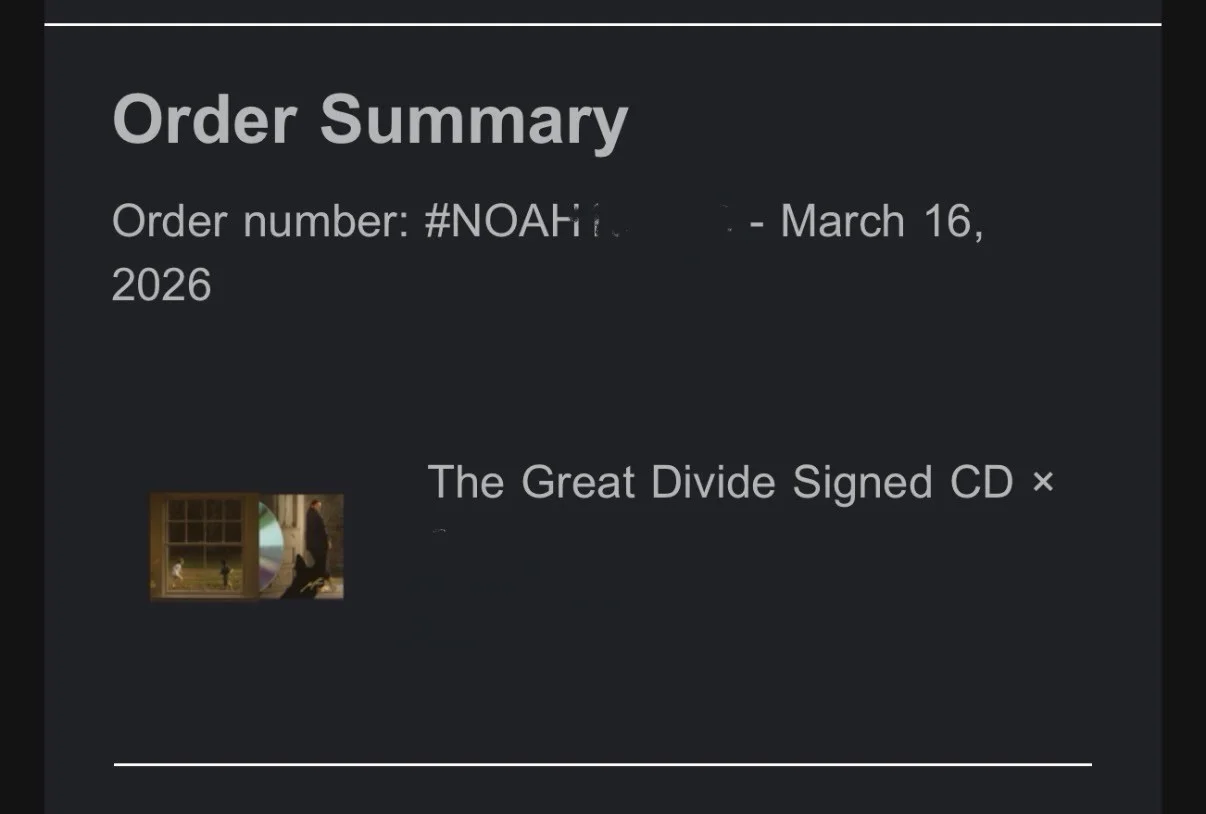 Noah Kahan - The Great Divide SIGNED CD - Autographed Insert BRAND NEW IN HAND, image 5