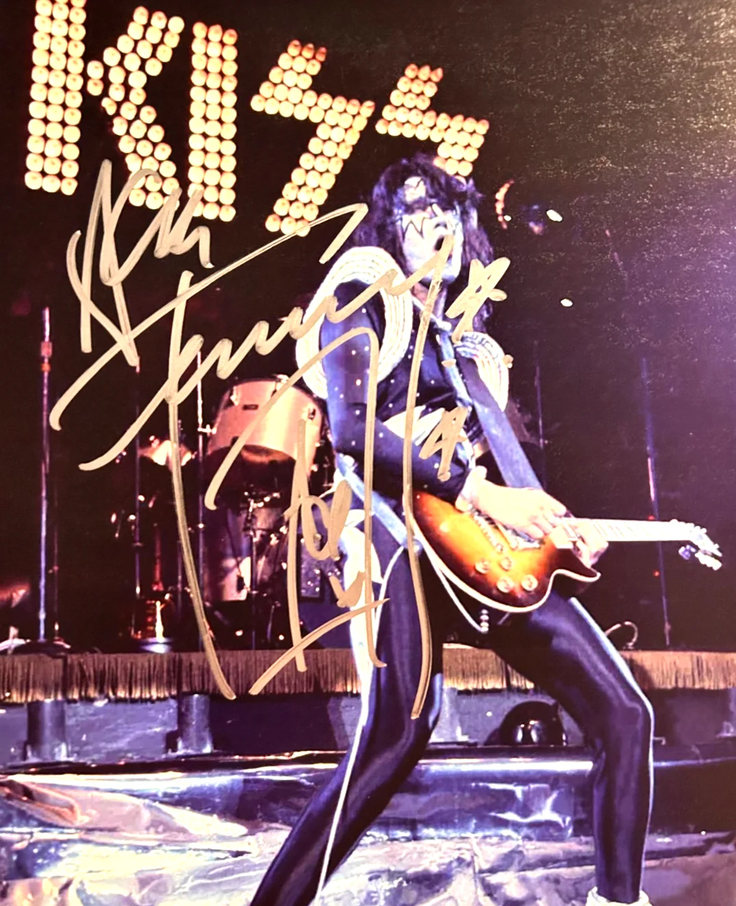 ACE FREHLEY (KISS) Signed Original 8x10" Photo Authentic Autograph GENUINE w/COA, image 3