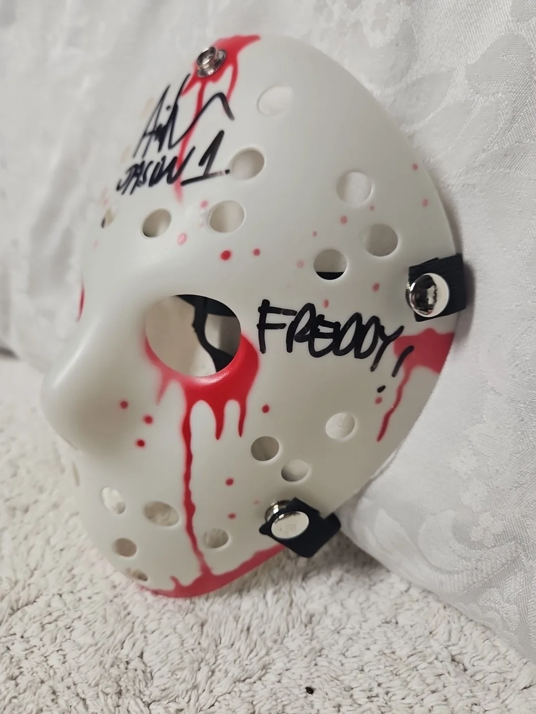 Ari Lehman OG — Friday The 13th SIGNED Mask Ari Lehman Vorhees AUTO F@@k Freddy Beckett COA, изображение 3