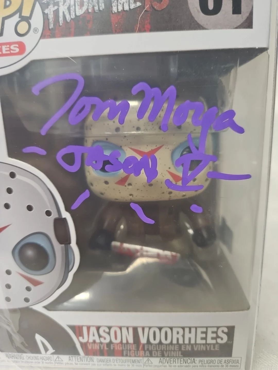 TOM MORGA — Tom Morga Signed Funko Pop! Jason Friday The 13th AUTO OC CELEBRITY AUTH 108513, изображение 2