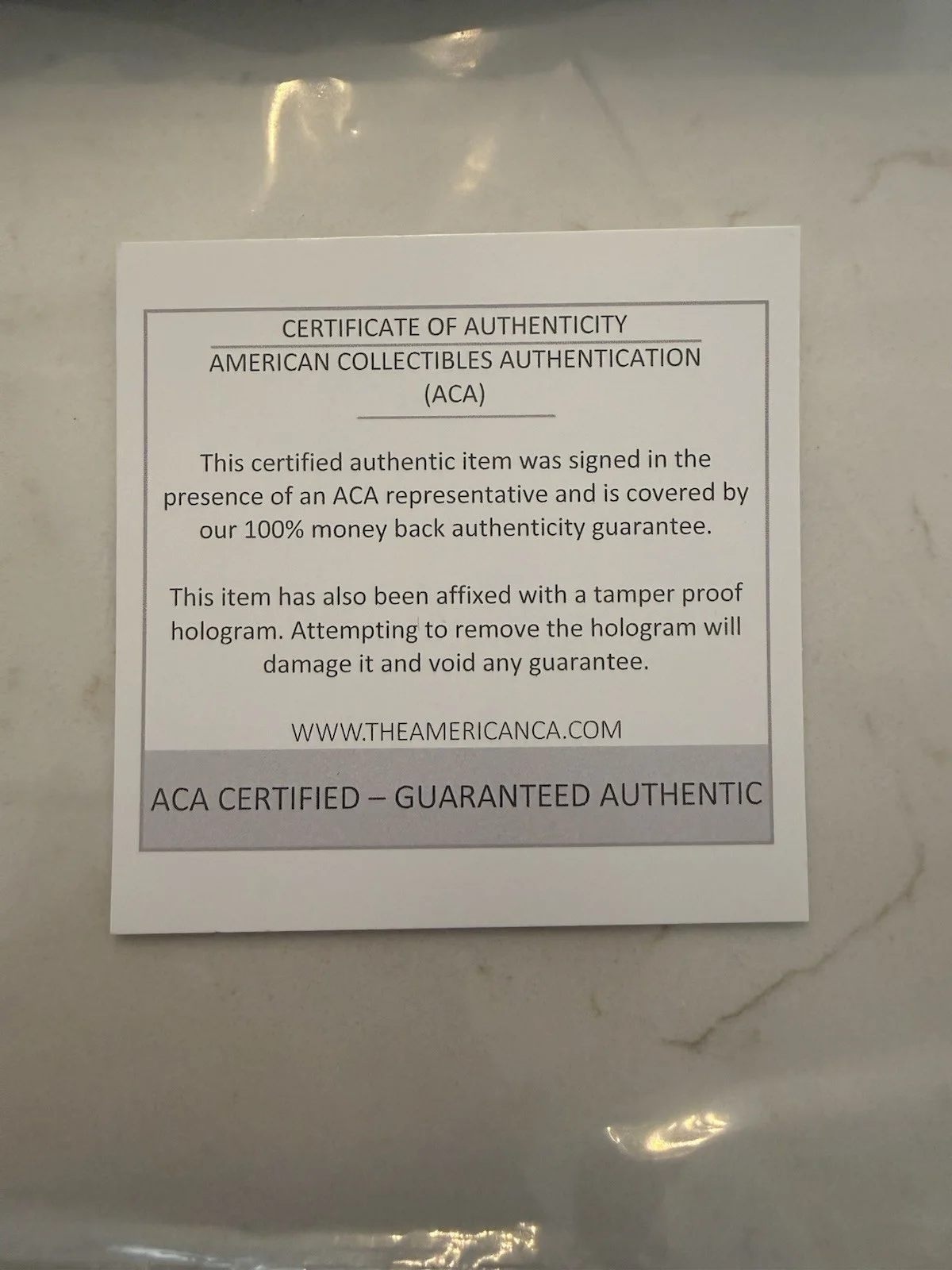 Kevin Costner Yellowstone Autograph ACA Authenticated, image 3