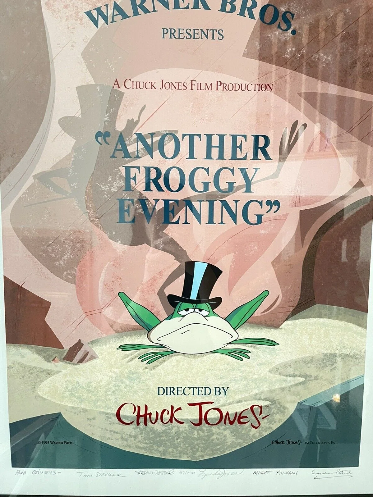 Warner Brother Chuck Jones Signes Another Froggy Evening 1995, image 5